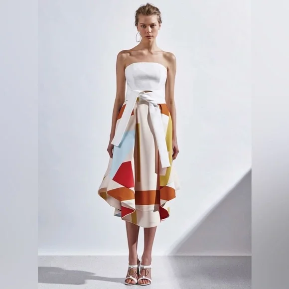 NWT C/MEO Collective Multicolor Skirt - Picture 1 of 3